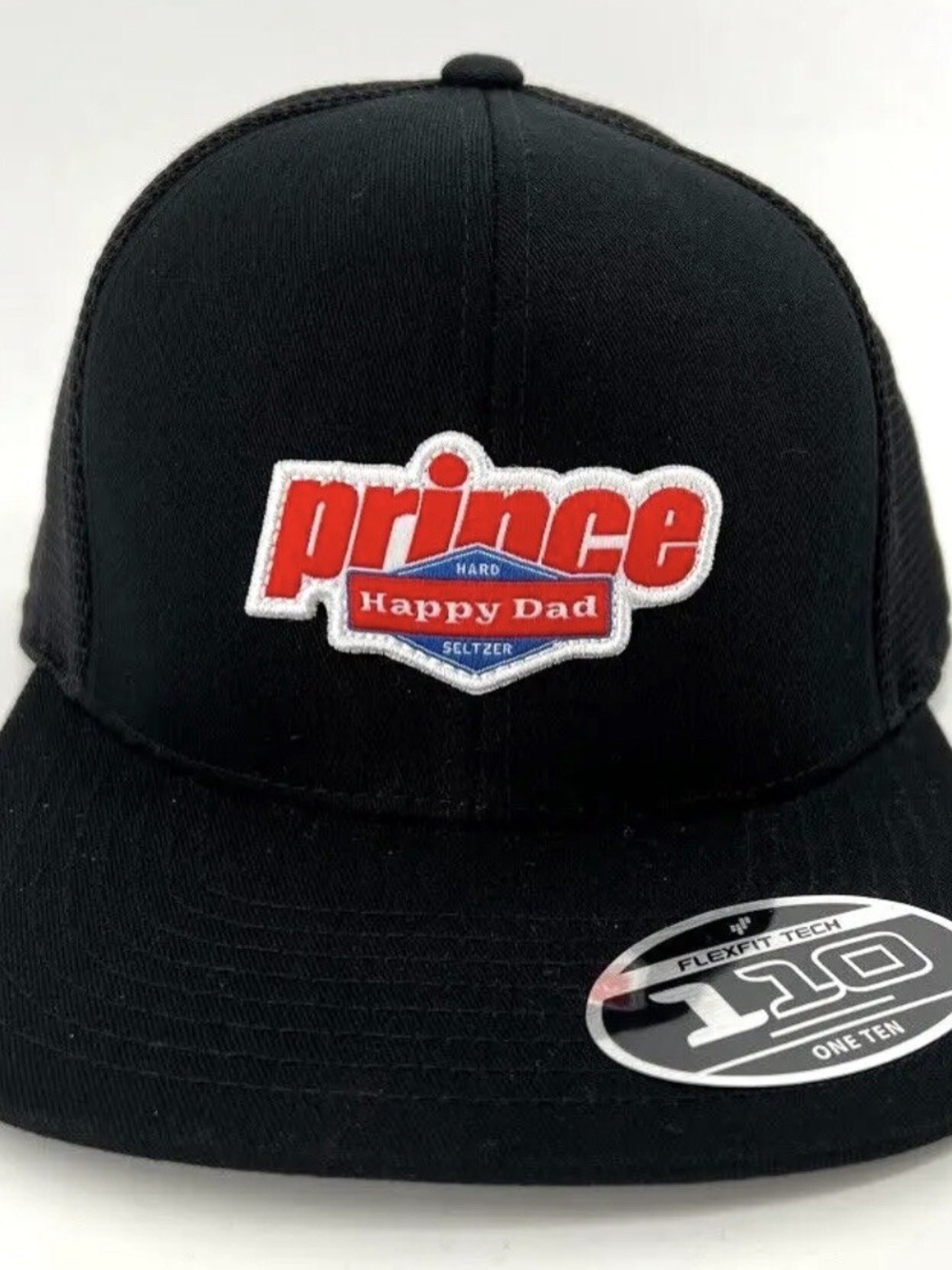 Prince Black Hat with Red and Blue Patch